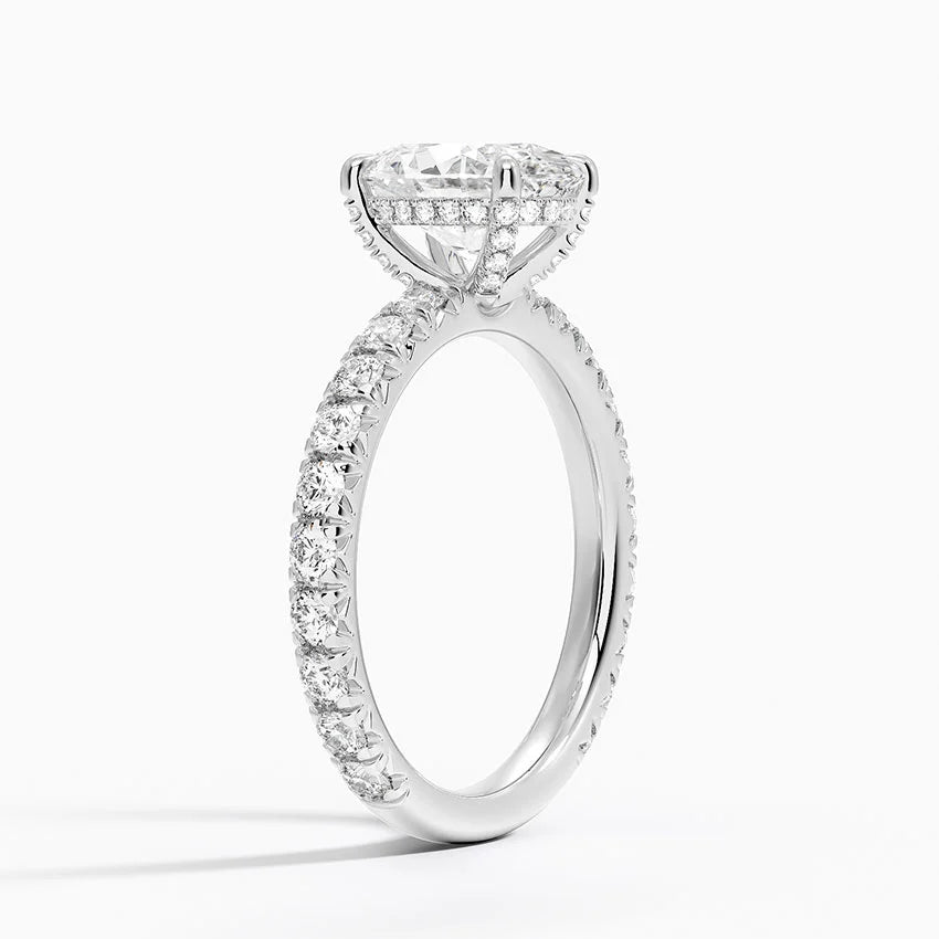 Olympia Diamond Ring Hidden Halo