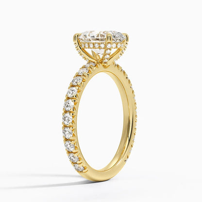 Olympia Diamond Ring Hidden Halo