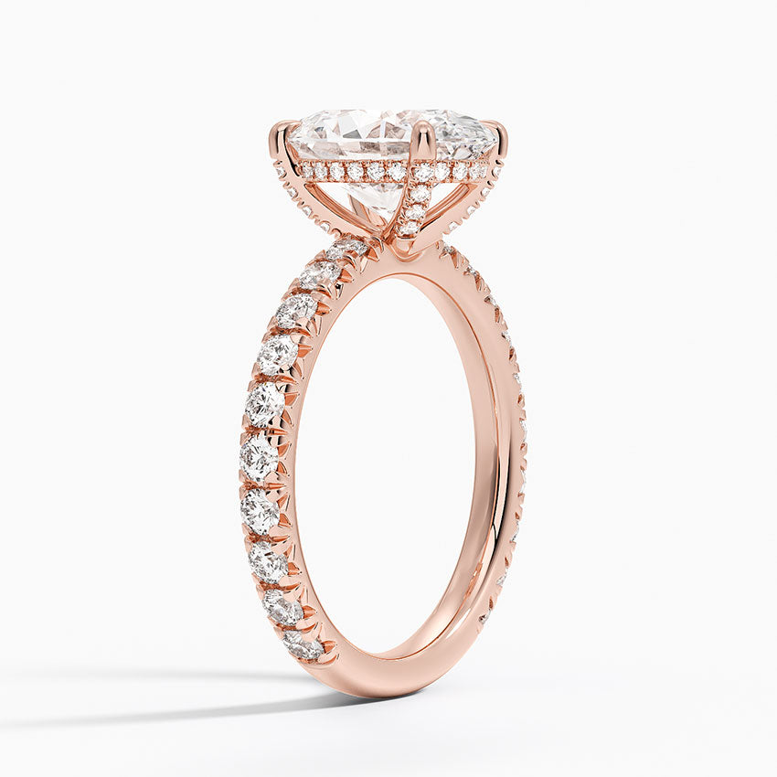 Olympia Diamond Ring Hidden Halo