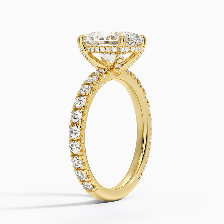 Olympia Diamond Ring Hidden Halo