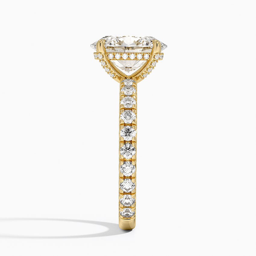 Olympia Diamond Ring Hidden Halo