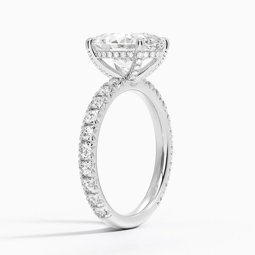 Olympia Diamond Ring Hidden Halo