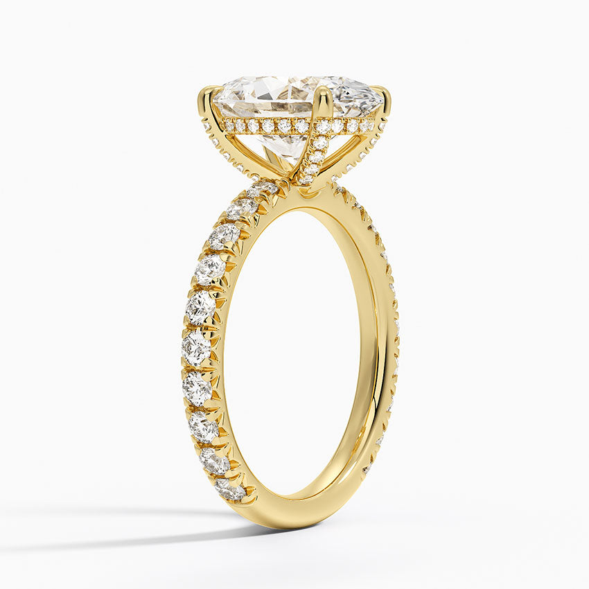 Olympia Diamond Ring Hidden Halo
