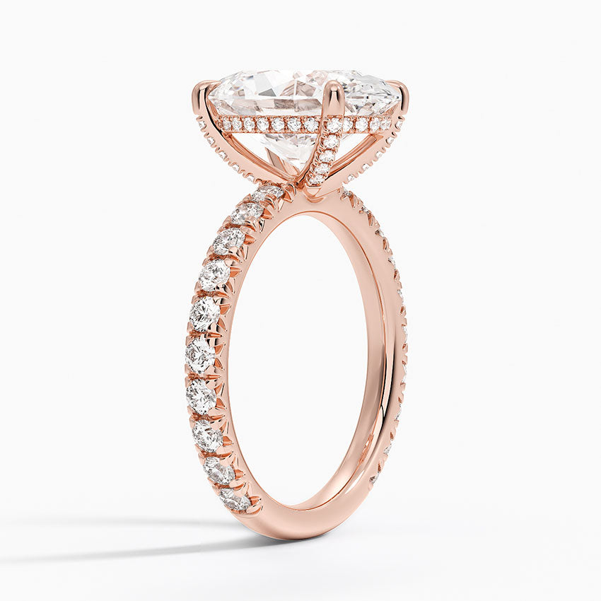 Olympia Diamond Ring Hidden Halo