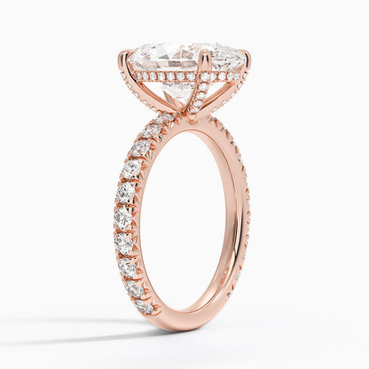 Olympia Diamond Ring Hidden Halo