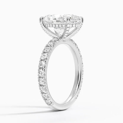 Olympia Diamond Ring Hidden Halo