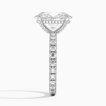 Olympia Diamond Ring Hidden Halo