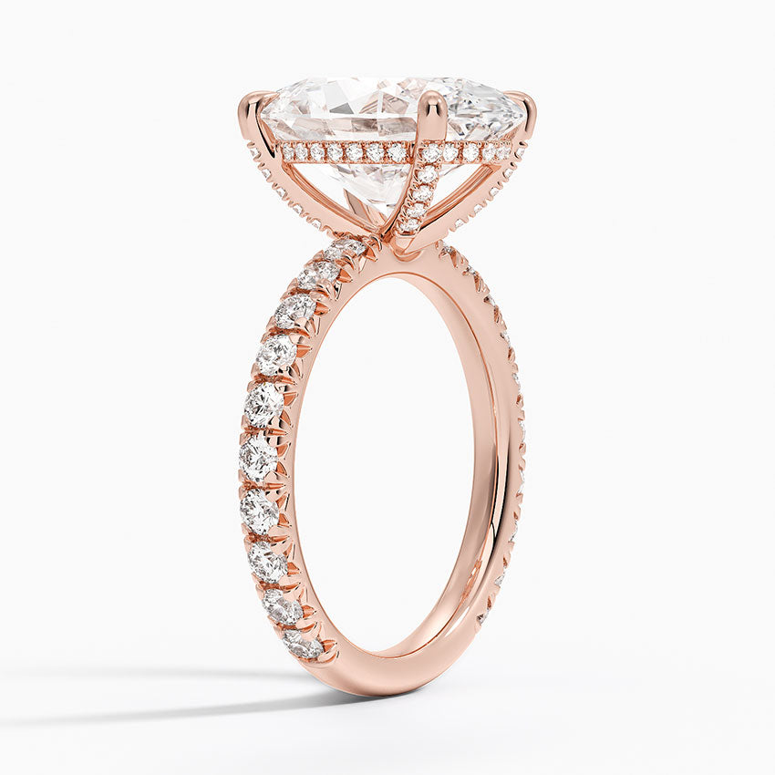 Olympia Diamond Ring Hidden Halo