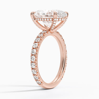 Olympia Diamond Ring Hidden Halo