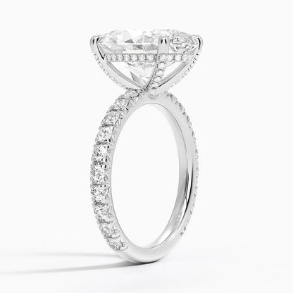 Olympia Diamond Ring Hidden Halo