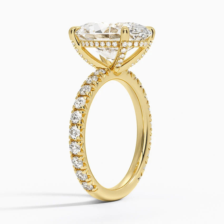 Olympia Diamond Ring Hidden Halo