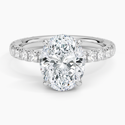 Olympia Diamond Ring Hidden Halo