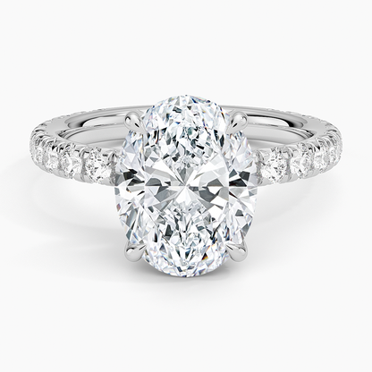 Olympia Diamond Ring Hidden Halo