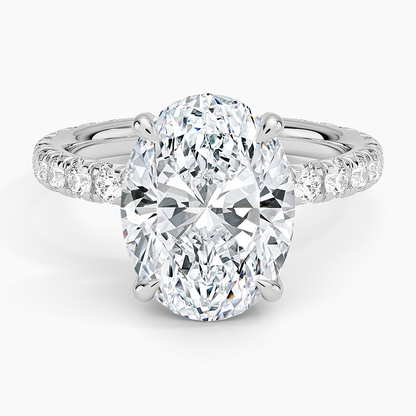 Olympia Diamond Ring Hidden Halo