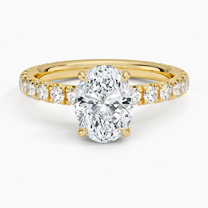 Olympia Diamond Ring Hidden Halo