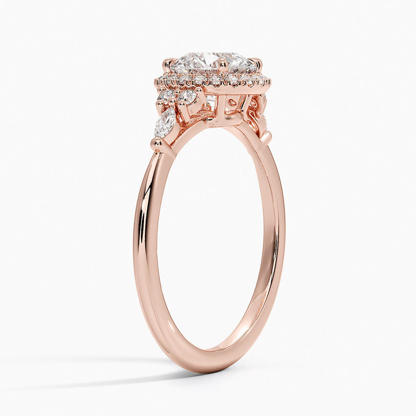 Nadia Halo Diamond Ring