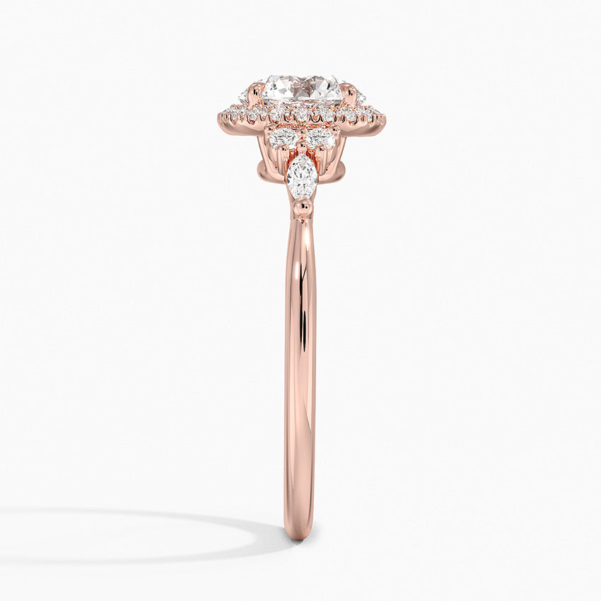 Nadia Halo Diamond Ring
