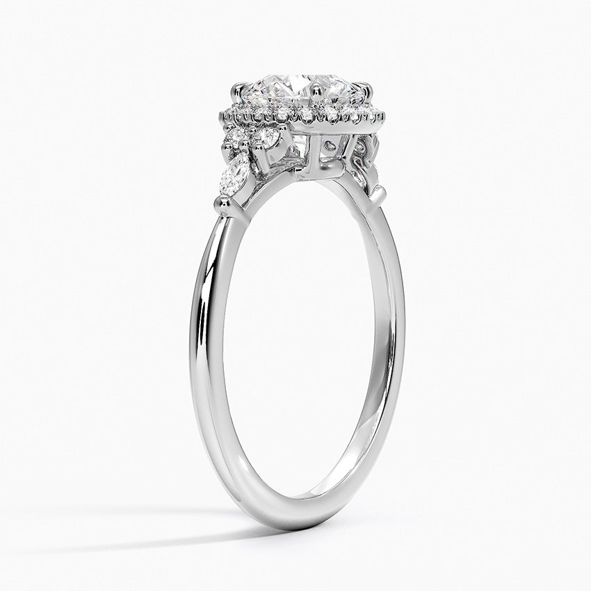 Nadia Halo Diamond Ring