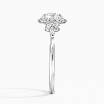 Nadia Halo Diamond Ring