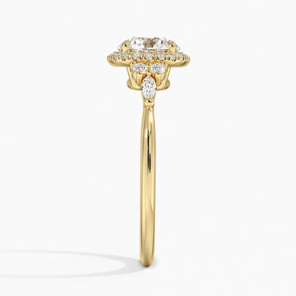 Nadia Halo Diamond Ring