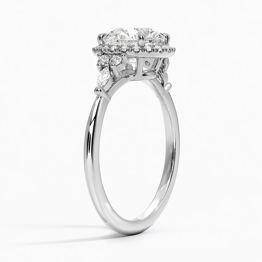 Nadia Halo Diamond Ring
