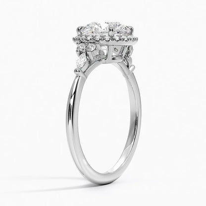 Nadia Halo Diamond Ring