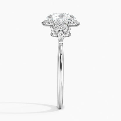 Nadia Halo Diamond Ring