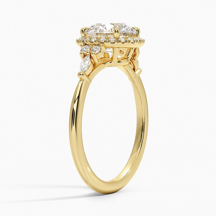 Nadia Halo Diamond Ring