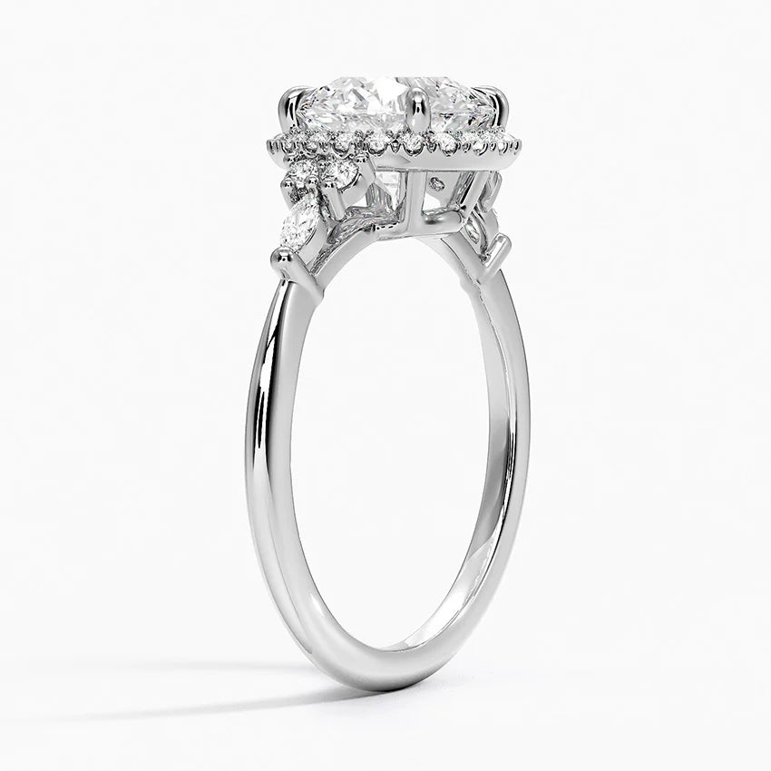 Nadia Halo Diamond Ring