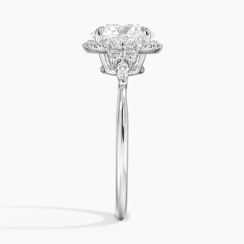 Nadia Halo Diamond Ring