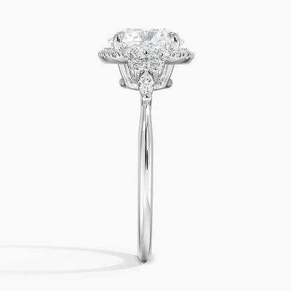 Nadia Halo Diamond Ring