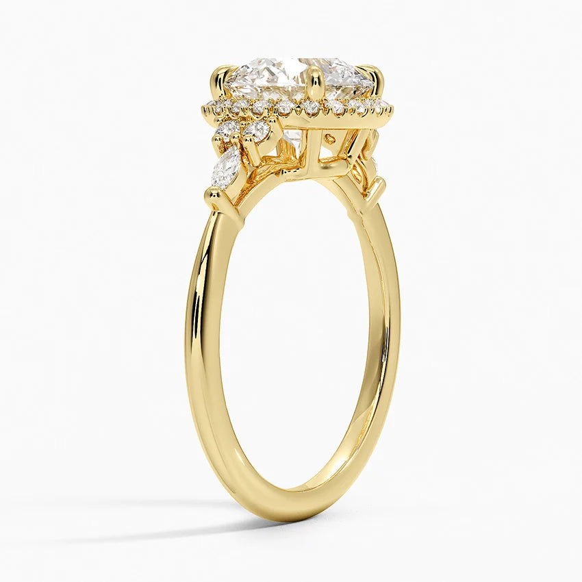 Nadia Halo Diamond Ring