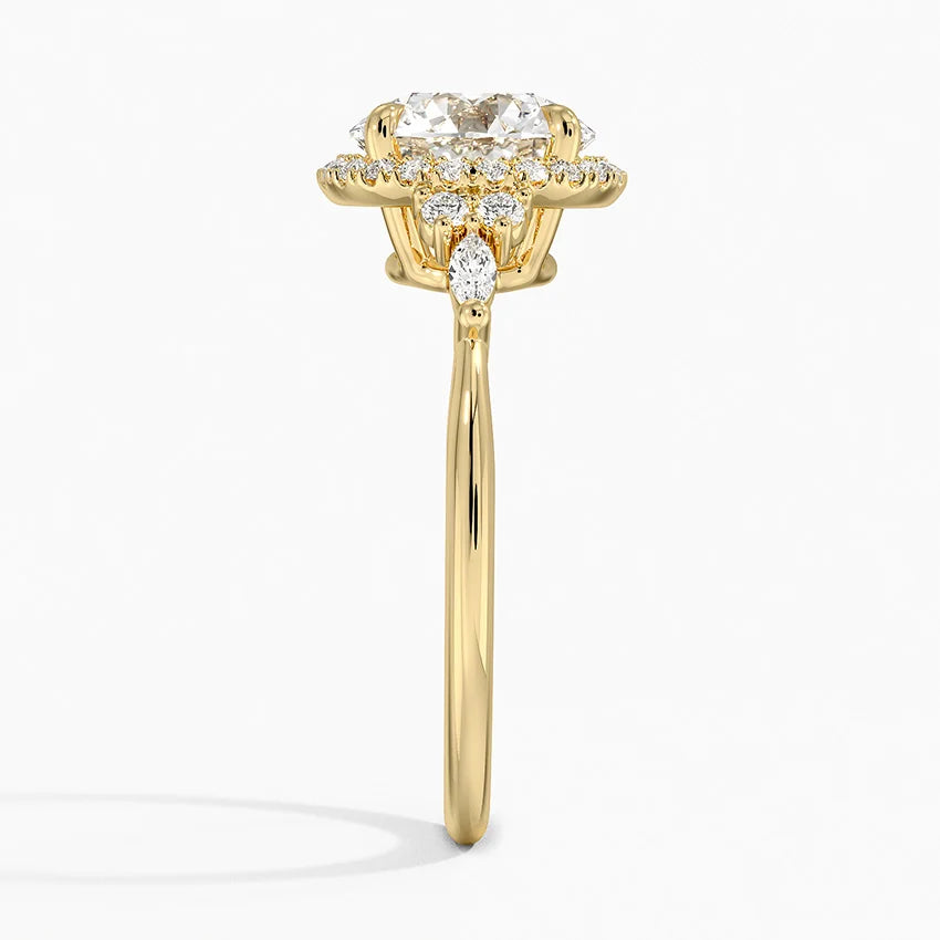 Nadia Halo Diamond Ring
