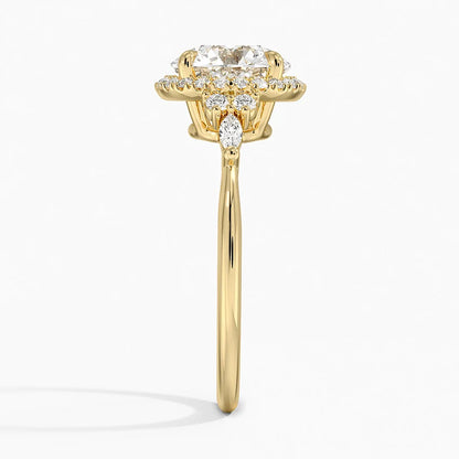 Nadia Halo Diamond Ring