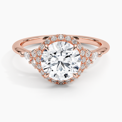 Nadia Halo Diamond Ring