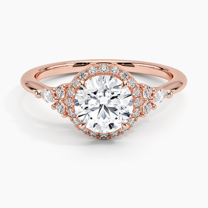 Nadia Halo Diamond Ring