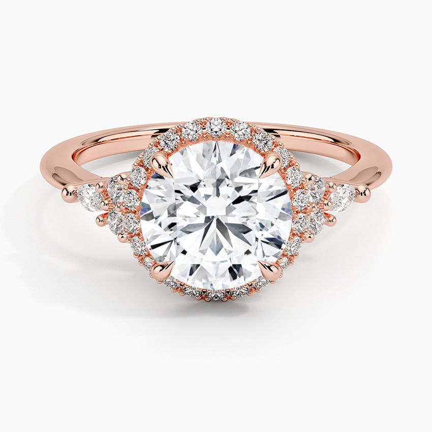 Nadia Halo Diamond Ring