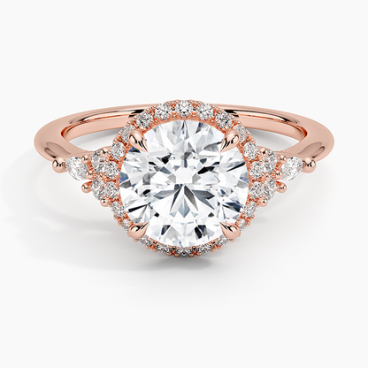 Nadia Halo Diamond Ring