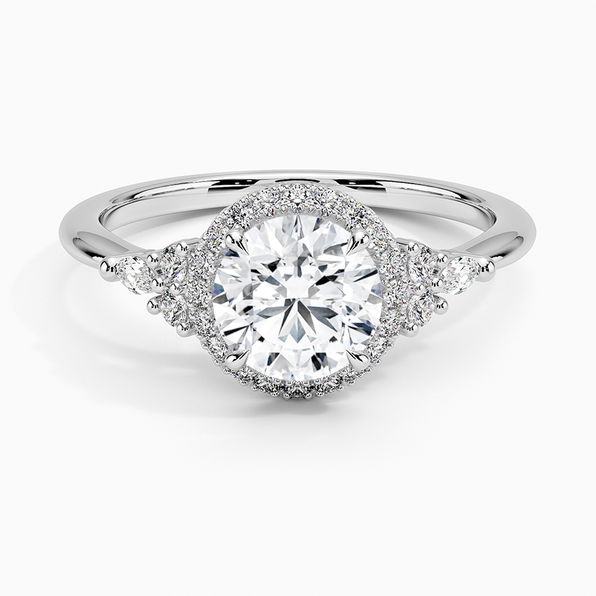 Nadia Halo Diamond Ring