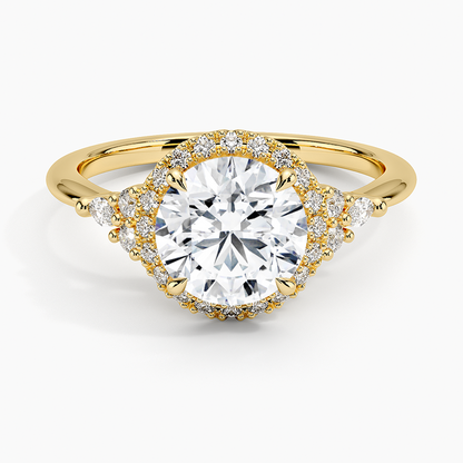 Nadia Halo Diamond Ring