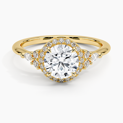 Nadia Halo Diamond Ring