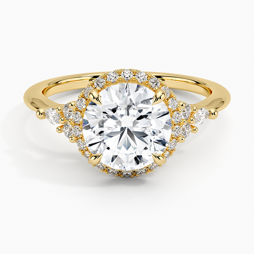 Nadia Halo Diamond Ring