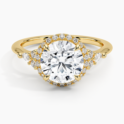 Nadia Halo Diamond Ring