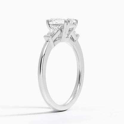 Symphony Double Prong Three Stone Diamond Ring