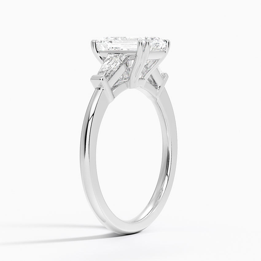 Symphony Double Prong Three Stone Diamond Ring