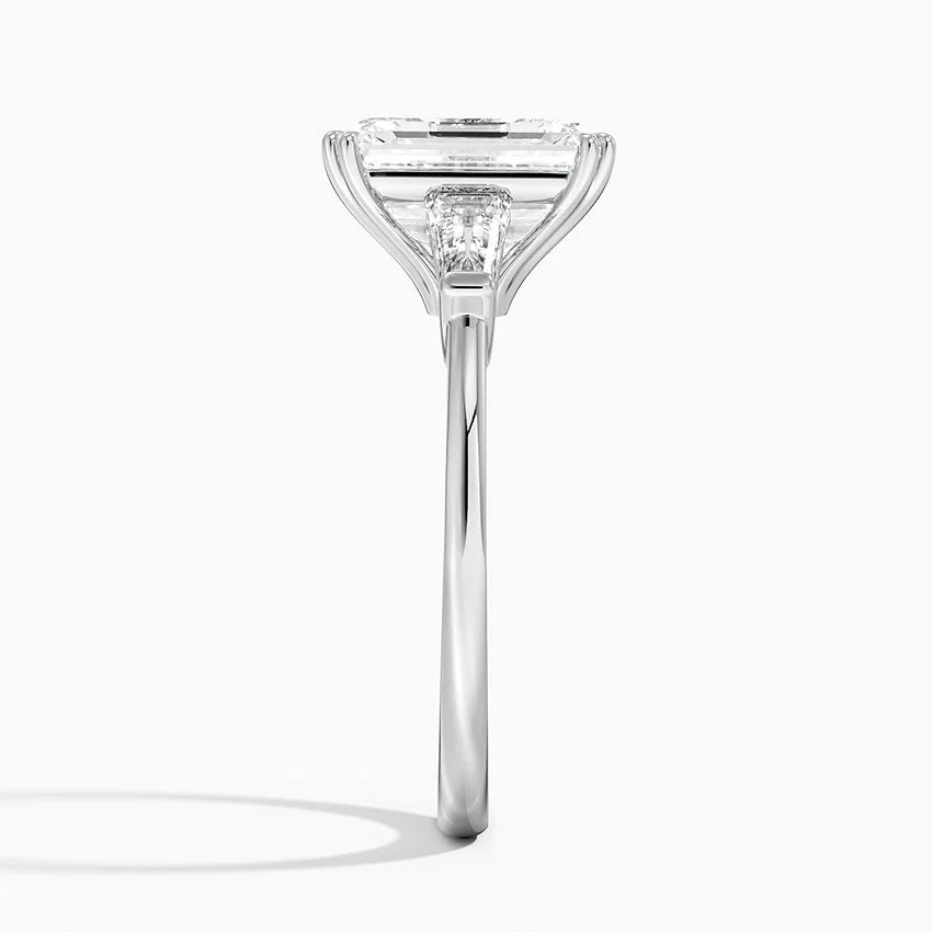 Symphony Double Prong Three Stone Diamond Ring