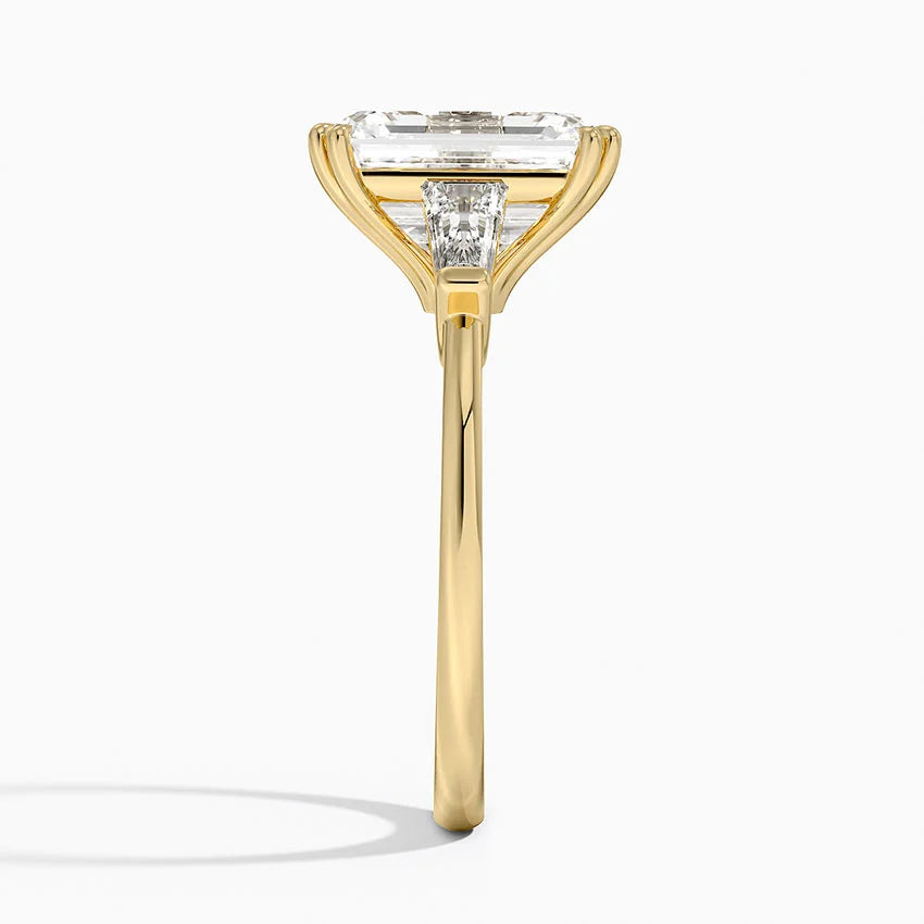 Symphony Double Prong Three Stone Diamond Ring