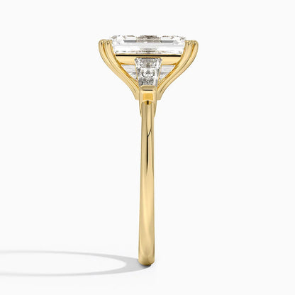 Symphony Double Prong Three Stone Diamond Ring