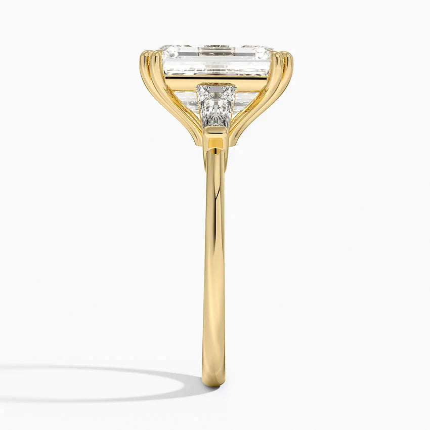 Symphony Double Prong Three Stone Diamond Ring