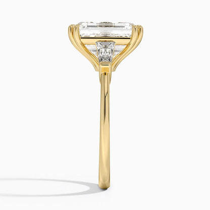 Symphony Double Prong Three Stone Diamond Ring